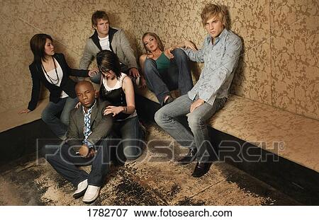 Group of young adults View Large Photo Image Stock Photo - Group of young adults. Fotosearch
