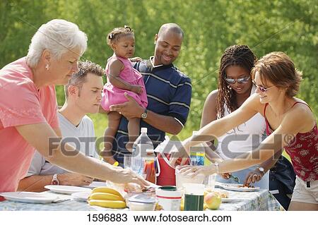Group picnic View Large Photo Image Stock Image - Group picnic. Fotosearch
