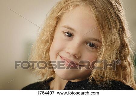 Portrait of a girl View Large Photo Image Stock Photo - Portrait of a girl. Fotosearch