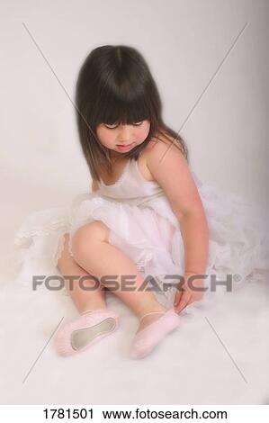 Stock Image - Portrait of a young ballerina. Fotosearch