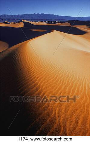 Ripples In Desert Sand With Mountain In Background Picture 1174 Fotosearch