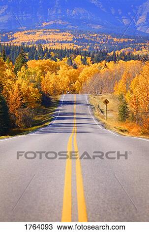 A highway in autumn View Large Photo Image Stock Image - A highway in autumn. Fotosearch