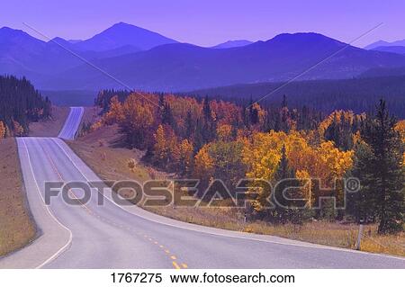Stock Photography - Road Kananaskis Country Alberta Canada. Fotosearch