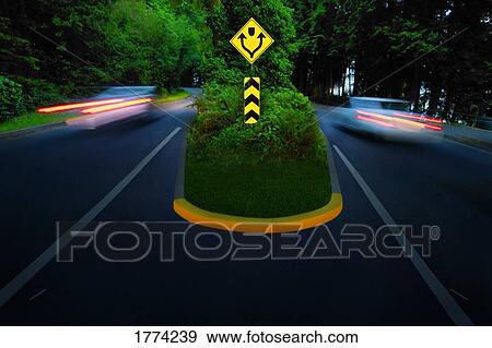 Stock Photo - Traffic on road. Fotosearch