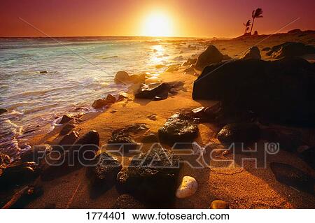 Stock Image - Rocky shoreline. Fotosearch