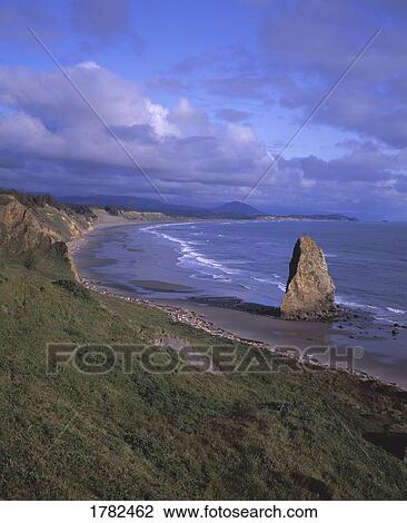 Stock Image - View from Cape Blanco. Fotosearch