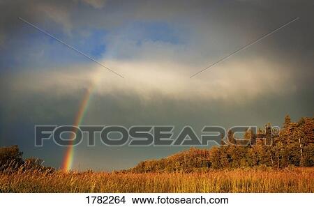 A rainbow in the sky View Large Photo Image Picture - A rainbow in the sky. Fotosearch