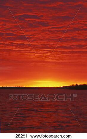 Stock Image - Beautiful sunset. Fotosearch