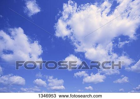 Stock Image - Blue sky with clouds. Fotosearch