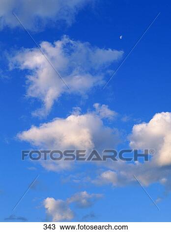 Stock Image - Blue sky with clouds. Fotosearch
