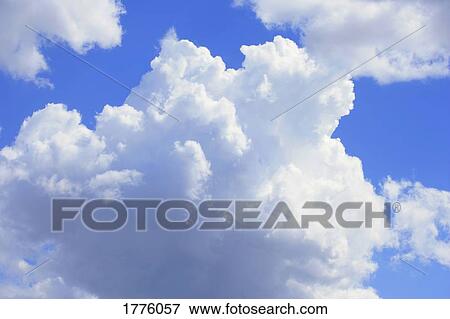 Stock Photo - Fluffy clouds. Fotosearch
