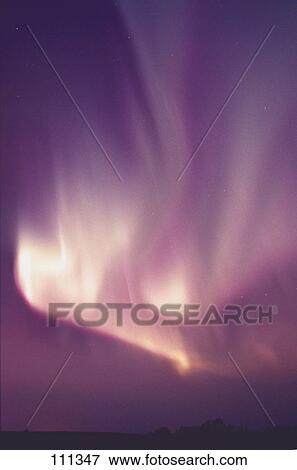 Stock Photo - Northern lights Alberta Canada. Fotosearch