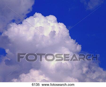 Puffy cumulus clouds in sky View Large Photo Image Stock Photography - Puffy cumulus clouds in sky. Fotosearch