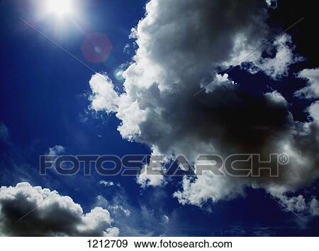 The sun in the sky View Large Photo Image Stock Photo - The sun in the sky. Fotosearch
