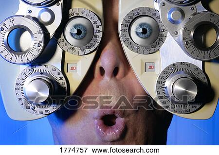 Eye exam View Large Photo Image Stock Photo - Eye exam. Fotosearch