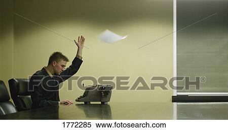 Stock Photography - Frustrated businessman. Fotosearch