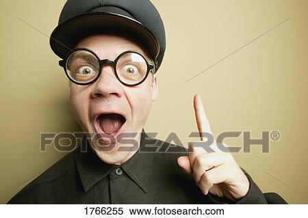 Stock Photography - Man yelling. Fotosearch