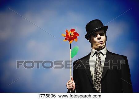 Stock Photograph - Peculiar businessman. Fotosearch