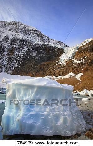 Stock Photo - Angel Glacier, Mount Edith Cavell, Jasper National park. Fotosearch