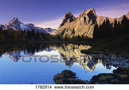 Picture - Opabin Lakes in Yoho National Park. Fotosearch