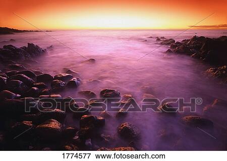 Sunset/rise over water View Large Photo Image Stock Photo - Sunset/rise over water. Fotosearch