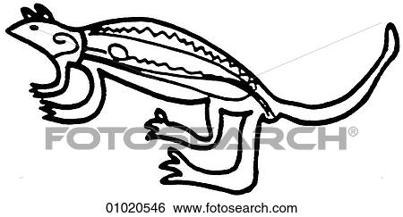Stock Illustration - Signs & Symbols - line art A New Guinea wallaby. The Wallaby belongs to the Kangaroo family of marsupials. New Guinea is part of the Malay Archipelago off the North coast of Australia.. Fotosearch