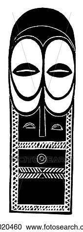 Signs & Symbols - line art Africa Wooden mask, Congo. The Congo can be described in various ways - The African country formerly known as Congo is now called Zaire. The separate, Republic of The Congo lies to the north of Zaire. Congo can also be taken t View Large Illustration Clipart - Signs & Symbols - line art Africa Wooden mask, Congo. The Congo can be described in various ways - The African country formerly known as Congo is now called Zaire. The separate, Republic of The Congo lies to the north of Zaire. Congo can also be taken t. Fotosearch
