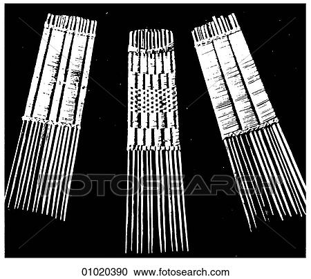 Signs & Symbols - line art Africa Combs of bound-up slivers of hard wood. Zaire. View Large Illustration Clipart - Signs & Symbols - line art Africa Combs of bound-up slivers of hard wood. Zaire.. Fotosearch
