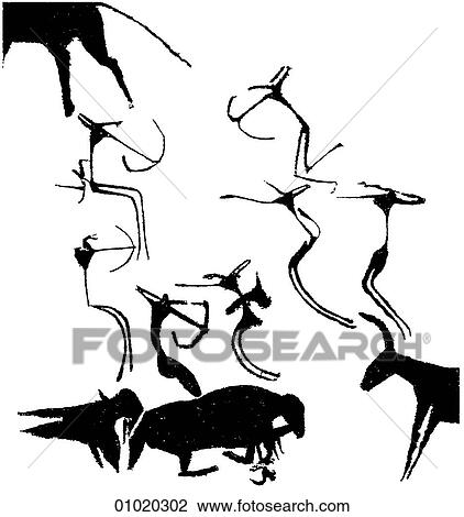 Signs & Symbols - line art Africa Pre-historic rock painting of a battle, Libya. North Africa Libya lies on the Mediterranean coast of Africa and is bordered by Tunisia, Algeria, Niger, Chad, Egypt and the Sudan. A large part of the country`s landmass View Large Illustration Drawing - Signs & Symbols - line art Africa Pre-historic rock painting of a battle, Libya. North Africa Libya lies on the Mediterranean coast of Africa and is bordered by Tunisia, Algeria, Niger, Chad, Egypt and the Sudan. A large part of the country`s landmass. Fotosearch