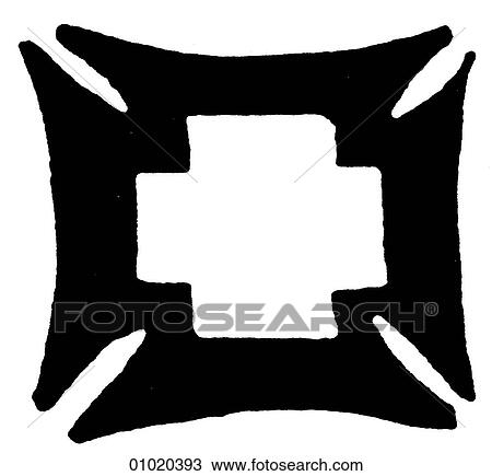 Drawing - Signs & Symbols - line art Africa Symbolic signs from the Ivory Coast Home as a place of safety. The Ivory Coast (officially the Republic of Cote d`Ivoire) is adjacent to Mali, Burkina Faso, Liberia and Guinea on the west coast of Africa.. Fotosearch