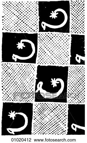 Drawing - Signs & Symbols - line art Africa Detail of patterns used by the Yoruba people in Nigeria on resist-dyed fabrics. The Yoruba are one of the two major Ethnic groups of Nigeria. They Yoruba kingdoms were founded in the 11th century, each based around a to. Fotosearch