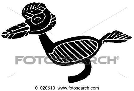 Drawing - Signs & Symbols - line art Africa Carved bird design, Mali. Mali was the center of a great trading empire in West Africa in the 13th-16th centuries. The modern Republic of Mali is adjacent to Burkina Faso, Niger, Algeria, Senegal and Mauritania.. Fotosearch