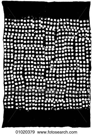 Stock Illustration - Signs & Symbols - line art Africa Resist print from the Ivory Coast. In resist printing the fabric is first treated with a material called a resist that protects against color absorption. Color is then applied to achieve the design. The Ivory Coast (off. Fotosearch
