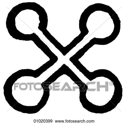 Stock Illustration - Signs & Symbols - line art Africa Symbolic signs from the Ivory Coast Life everlasting. The Ivory Coast (officially the Republic of Cote d`Ivoire) is adjacent to Mali, Burkina Faso, Liberia and Guinea on the west coast of Africa.. Fotosearch