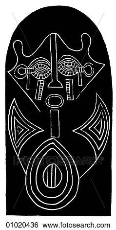 Stock Illustration - Signs & Symbols - line art Africa Carved grave stone, Nigeria. The present-day Republic of Nigeria is located on the southwestern coast of Africa and has the largest population in Africa. The country is adjacent to Benin, Cameroon and Niger. The three. Fotosearch