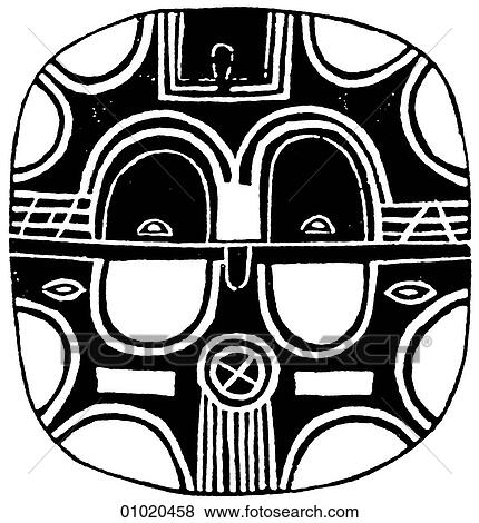 Stock Illustration - Signs & Symbols - line art Africa Painted wooden mask, Congo. The Congo can be described in various ways - The African country formerly known as Congo is now called Zaire. The separate, Republic of The Congo lies to the north of Zaire. Congo can also be. Fotosearch