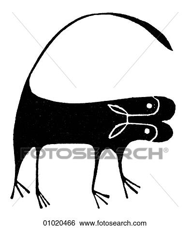 Stock Illustration - Signs & Symbols - line art Africa Scraped calabash dog design, Ghana. Ghana was the center of a powerful medieval trading empire in the 7th - 13th centuries situated between the Sahara Desert and the Niger and Senegal rivers. The modern Republic of Ghan. Fotosearch