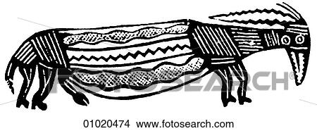Stock Illustration - Signs & Symbols - line art Africa Scraped stylized goat, Dahomey. Dahomey - now the Republic of Benin - is situated on the coast of West Africa between Togo and Nigeria in an area known as the "Slave Coast". The kingdom of Dahomey prospered from late. Fotosearch