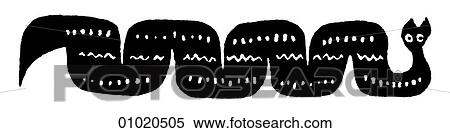 Stock Illustration - Signs & Symbols - line art Africa Scraped calabash snake design, Dahomey. Dahomey - now the Republic of Benin - is situated on the coast of West Africa between Togo and Nigeria in an area known as the "Slave Coast". The kingdom of Dahomey prospered f. Fotosearch