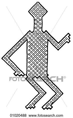 Stock Illustration - Signs & Symbols - line art Africa Woven mat figure, Congo. The Congo can be described in various ways - The African country formerly known as Congo is now called Zaire. The separate, Republic of The Congo lies to the north of Zaire. Congo can also be ta. Fotosearch
