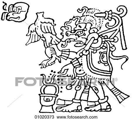 Drawing - Signs & Symbols - line art Although the Maya had formed agricultural communities as early as 1500 BC, the classic period of their civilization began in AD 200 and lasted until AD 900. They cultivated maize, beans and squash and created magnificent and h. Fotosearch