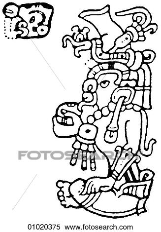 Stock Illustration - Signs & Symbols - line art Although the Maya had formed agricultural communities as early as 1500 BC, the classic period of their civilization began in AD 200 and lasted until AD 900. They cultivated maize, beans and squash and created magnificent and h. Fotosearch