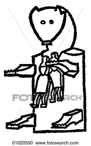 Clipart - Signs & Symbols - line art Asia. Fotosearch