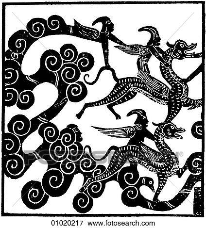 Signs & Symbols - line art China A Han Dynasty picture of paradise. The Han Dynasty lasted from (206 BC-AD 220) and was the second great dynasty of china. This period had so profound an effect on Chinese culture that the Chinese word for someone who is View Large Illustration Stock Illustration - Signs & Symbols - line art China A Han Dynasty picture of paradise. The Han Dynasty lasted from (206 BC-AD 220) and was the second great dynasty of china. This period had so profound an effect on Chinese culture that the Chinese word for someone who is. Fotosearch