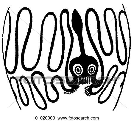 Drawing - Signs & Symbols - line art. Fotosearch