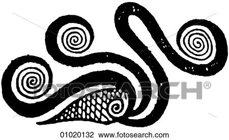 Drawing - Signs & Symbols - line art. Fotosearch