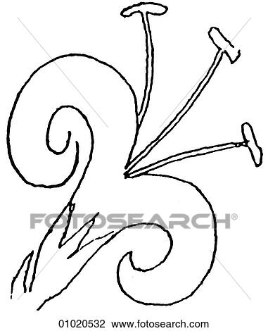 Drawing - Signs & Symbols - line art. Fotosearch
