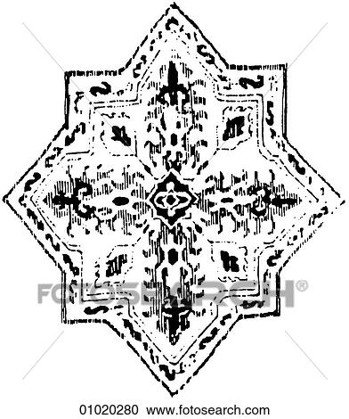 Clipart - Signs & Symbols - line art Islam Details from carpets. Islam is both a culture and a religion with a rich tradition of artistic expression in literature, the visual arts engineering and architecture.. Fotosearch