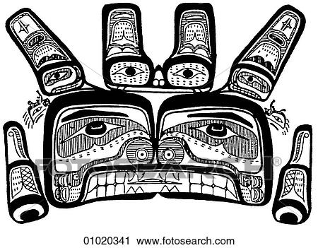 Signs & Symbols - line art Pacific Canada Kwakiutl painting of a killer whale. The Kwakiutl are a tribe of the Pacific northwest who live mainly on Vancouver Island and the mainland shore directly opposite. View Large Illustration Clip Art - Signs & Symbols - line art Pacific Canada Kwakiutl painting of a killer whale. The Kwakiutl are a tribe of the Pacific northwest who live mainly on Vancouver Island and the mainland shore directly opposite.. Fotosearch
