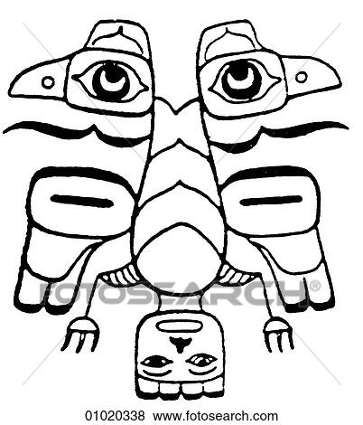 Signs & Symbols - line art Pacific Canada Haida tattoo of a raven. The Haida are one of the aboriginal tribes of the Pacific North West and today inhabit an area to the North and West of Vancouver, Canada, especially the Queen Charlotte Islands. Thei View Large Illustration Stock Illustration - Signs & Symbols - line art Pacific Canada Haida tattoo of a raven. The Haida are one of the aboriginal tribes of the Pacific North West and today inhabit an area to the North and West of Vancouver, Canada, especially the Queen Charlotte Islands. Thei. Fotosearch
